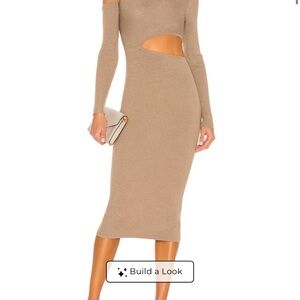 Camila Coelho Cutout Ribbed Dress — Women